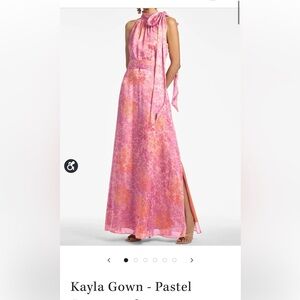 Sachin and Babi Kayla Gown in Pastel Sunset Hydrangea